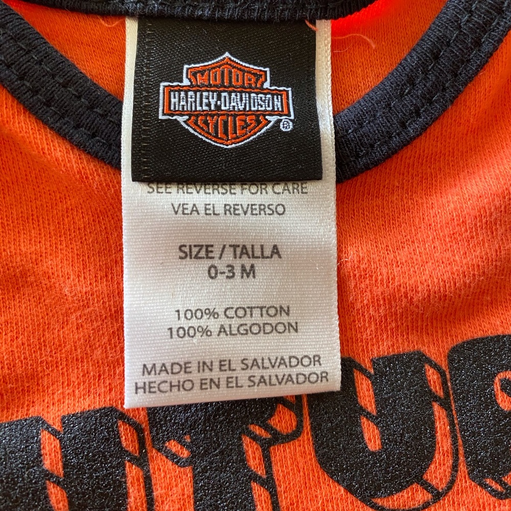 Infant’s Harley Davidson Onesie - Picture 3 of 4